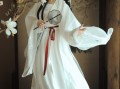 白色轻薄汉服女士穿搭，白色轻薄汉服女士穿搭图片