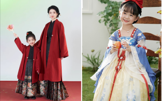 儿童汉服穿搭斗篷男士，儿童汉服怎么穿